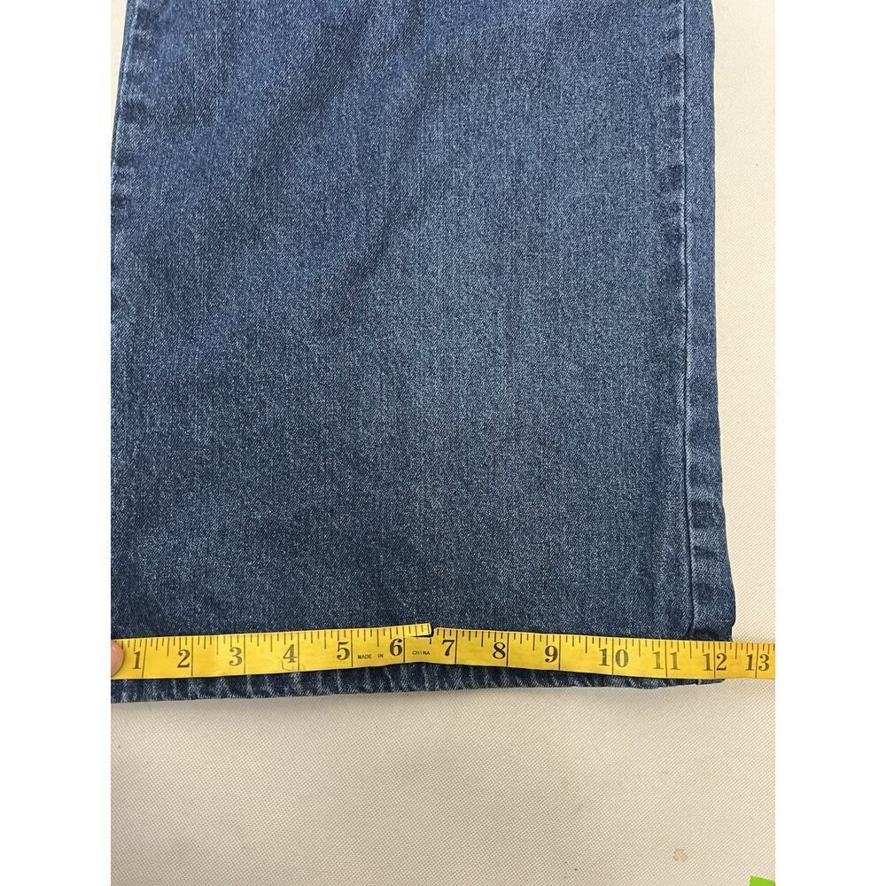 Anthropologie Hei Hei Jumpsuit Size Large Denim wide leg Blue Boho Festival - Picture 12 of 13